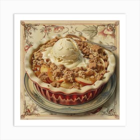 Apple Crumble Art Print