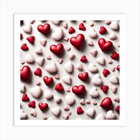 Heart Background - Heart Stock Videos & Royalty-Free Footage Art Print