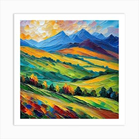 Landscape Painting 167 Art Print