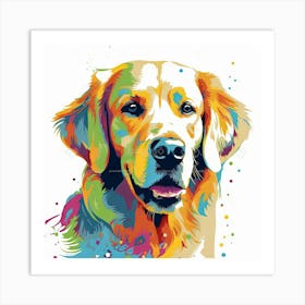 Golden Retriever Painting 1 Art Print