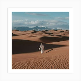 Sand Dunes In The Desert Art Print