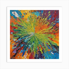 Colorful Explosion Art Print