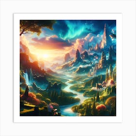 Fantasy Landscape Art Print