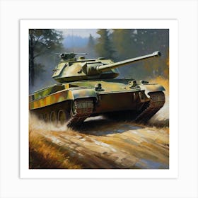 M60 Tank Art Print