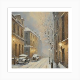 Paris In Winter Art Print