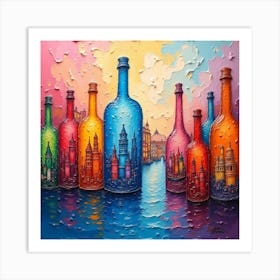 Venice In Bottles 17 Art Print