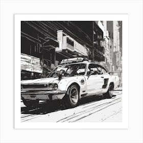 Ninja Car Art Print