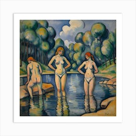 The Bathers, Paul Cézanne 1 Art Print