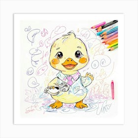 Doctor Duck Art Print