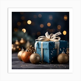 Elegant Christmas Gift Boxes Series011 Art Print