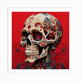 Skull Skull Skull Skull Skull Skull Skull Skull Skull Skull 1 Art Print