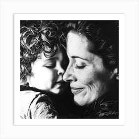 Loved Baby - Mother And Child Art Print