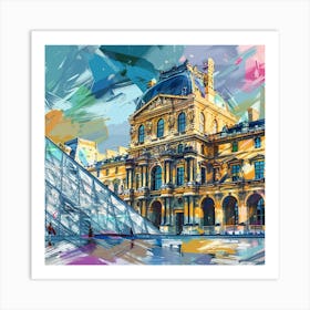 Paris Louvre Art Print