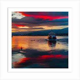 Sunset In Ireland 2 Art Print