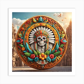 Day Of The Dead Skull 119 Art Print