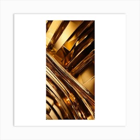 Abstract Gold 1 Art Print