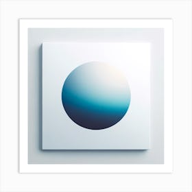 Blue Sphere Canvas Print Art Print