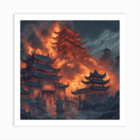 Chinese Pagoda Art Print