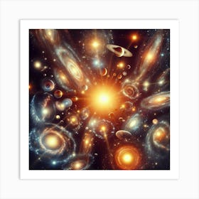 Galaxy In Space 2 Art Print