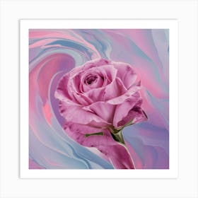 Abstract Rose Painting Art Print