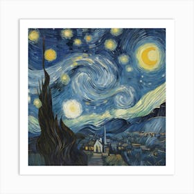 Starry Night By Vincent Image 1 Art Print 3 Art Print