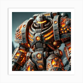 Lava Sentinels Magma Coated Armor Art Print