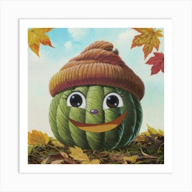 Pumpkin Hat 2 Art Print