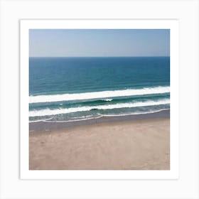 Aerial View Of A Beach 27 Art Print