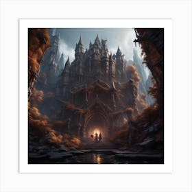 Castle In The Woods Art Print