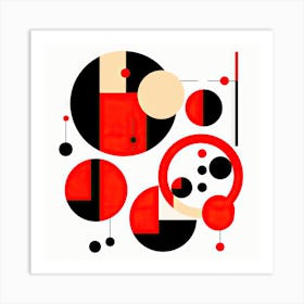 Abstract Circles #006 Art Print