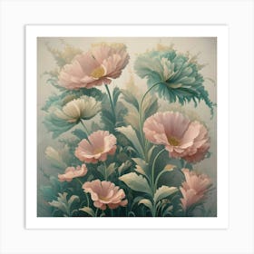 Pink Flowers 5 Art Print