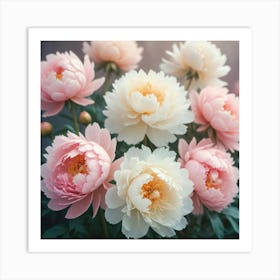 Peonies 1 Art Print