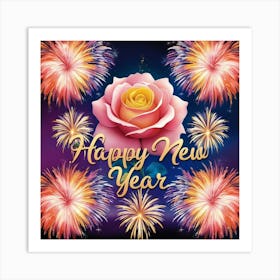 Happy New Year 7 Art Print