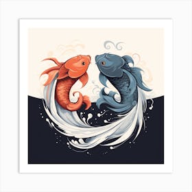 Koi Fish Art Print