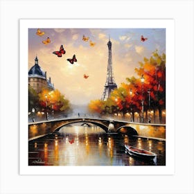 Paris At Night 1 Art Print