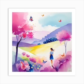 Butterfly Painting 33 Art Print