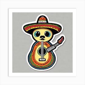 Mexican Guitar 15 Art Print