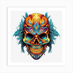 Day Of The Dead Skull 6 Art Print