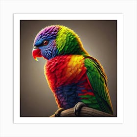 Colorful Parrot 1 Art Print