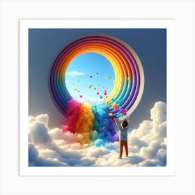 Rainbows In The Sky Art Print