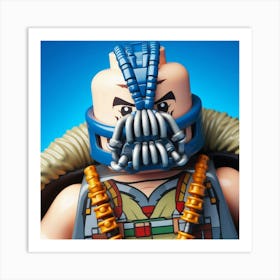 Bane from Batman in Lego style Art Print