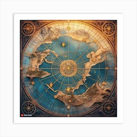 Map Of The World Art Print