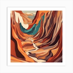 Canyon River Art Print