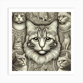 Cat Portrait Art Print