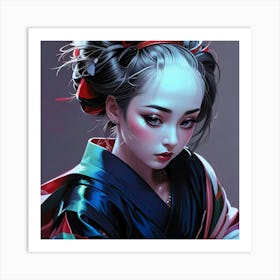 Japan Geisha Visual 20 Art Print