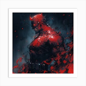 RED DAREDEVIL  Art Print