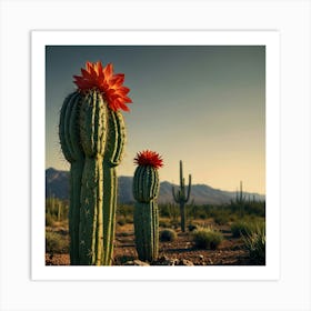 Cactus Flower 1 Art Print