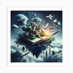 Book In The Sky Art Print