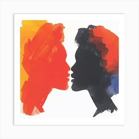 'Two Women Kissing' 1 Art Print