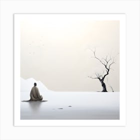 Meditating Art Print